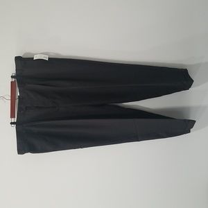 George Pleated Mens Black Dress Pants